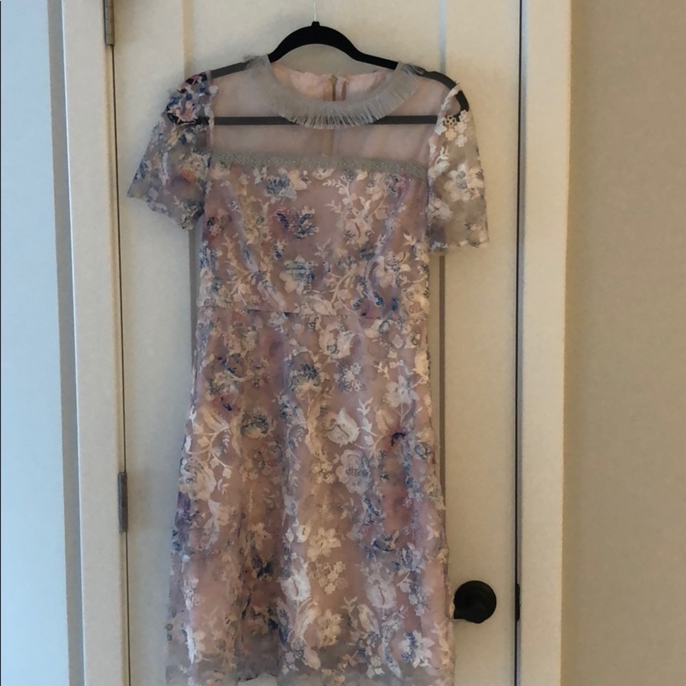 Pink & blue pastel dress